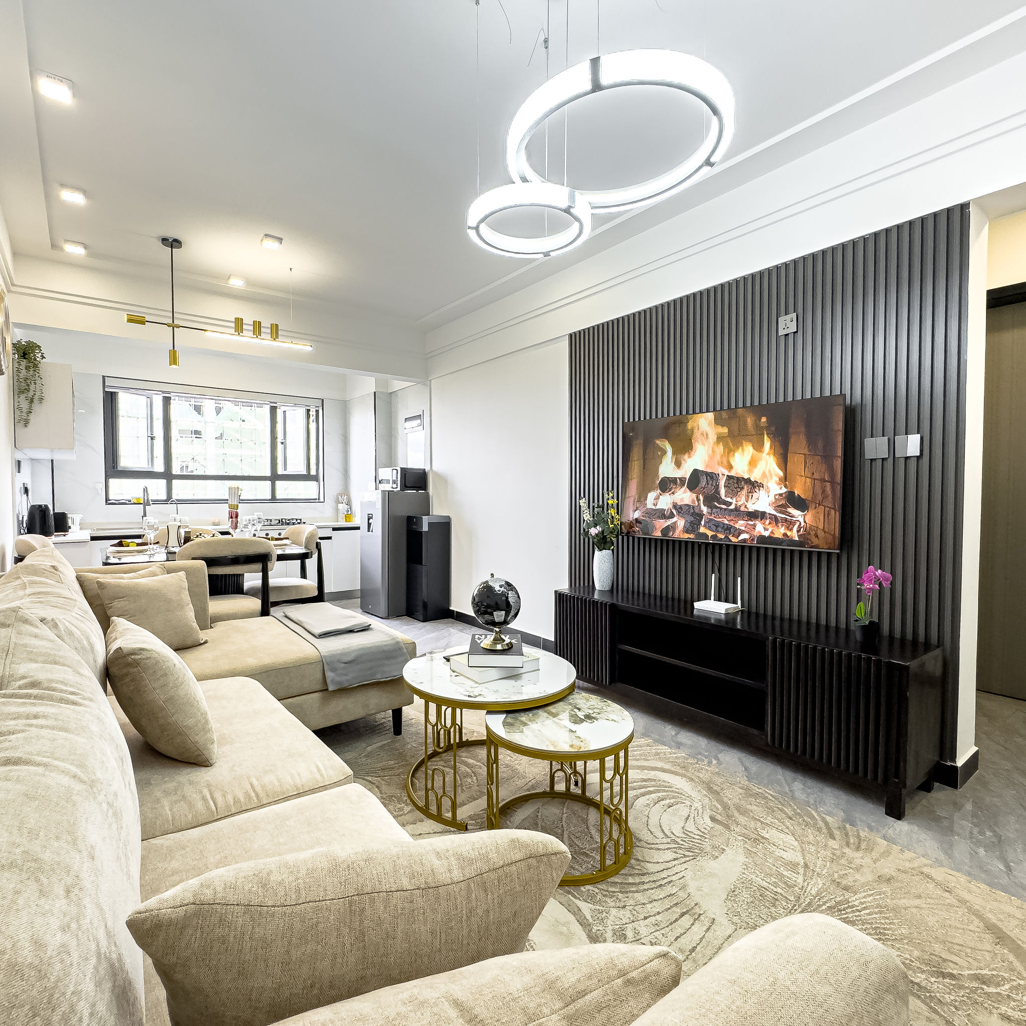 Risper Homes living room with elegant furnishing